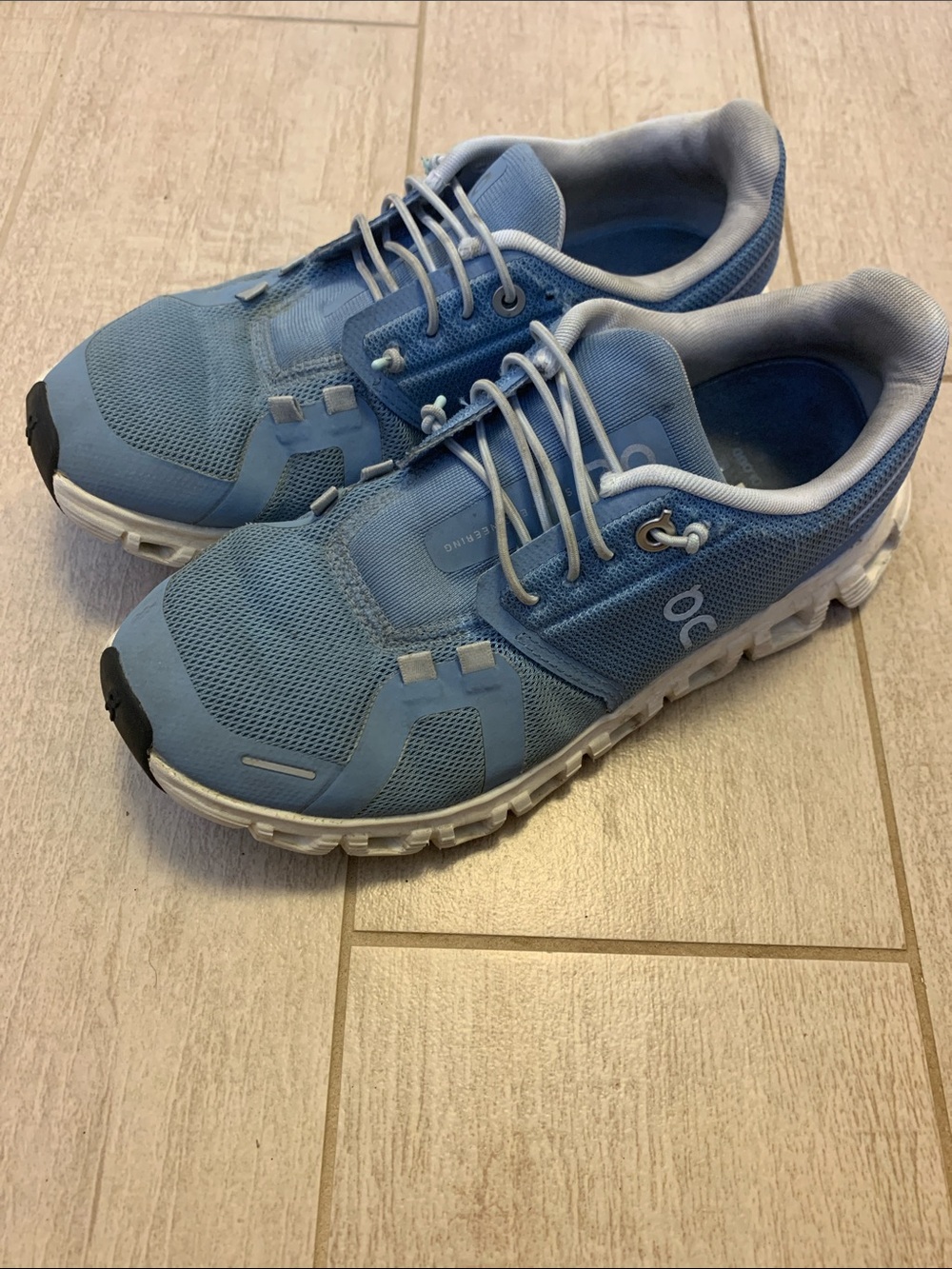 On Running Women’s Cloudstyle Light Blue Athletic Running Shoes